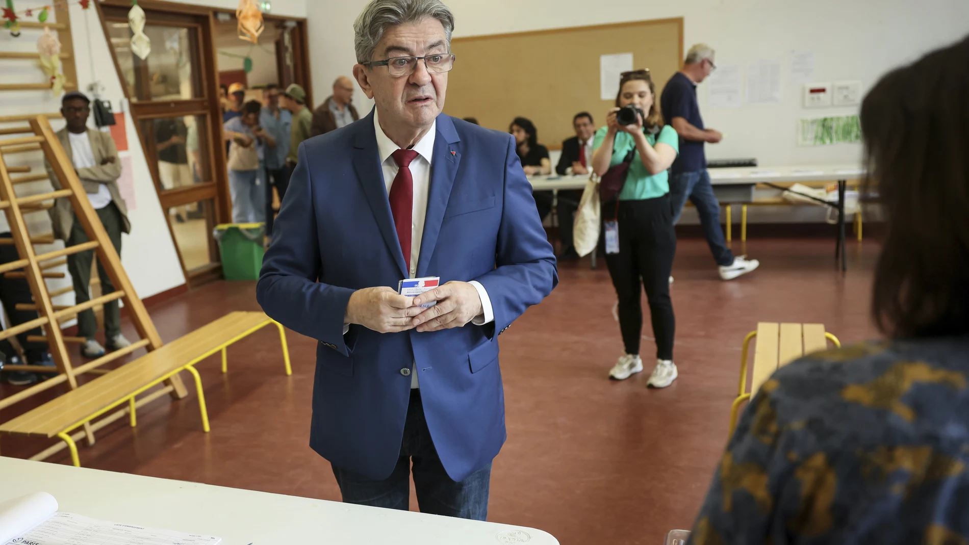 Far left leader Jean-Luc Melenchon