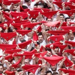 Chupinazo de los Sanfermines en Pamplona