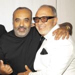 Chico Castillo con el productor de su ultimo album, Emilio Estefan