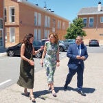 María Pardo y el delegado de la Junta en Segovia, José Luis Sanz Merino, visitan las obras