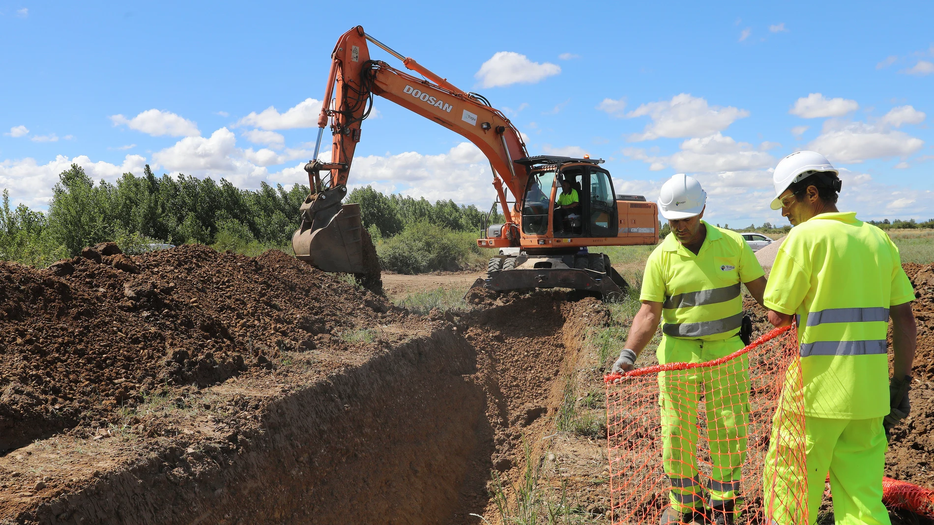 Obras de modernización de un regadío