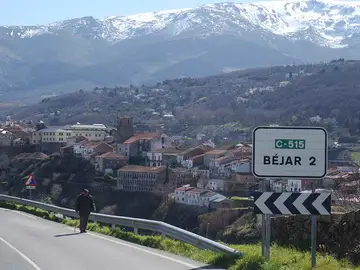 Carretera de la localidad salmantina de Béjar Carretera de la localidad salmantina de Béjar