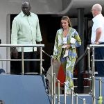 Michael Jordan y su mujer Ivette Prieto, en Barcelona.