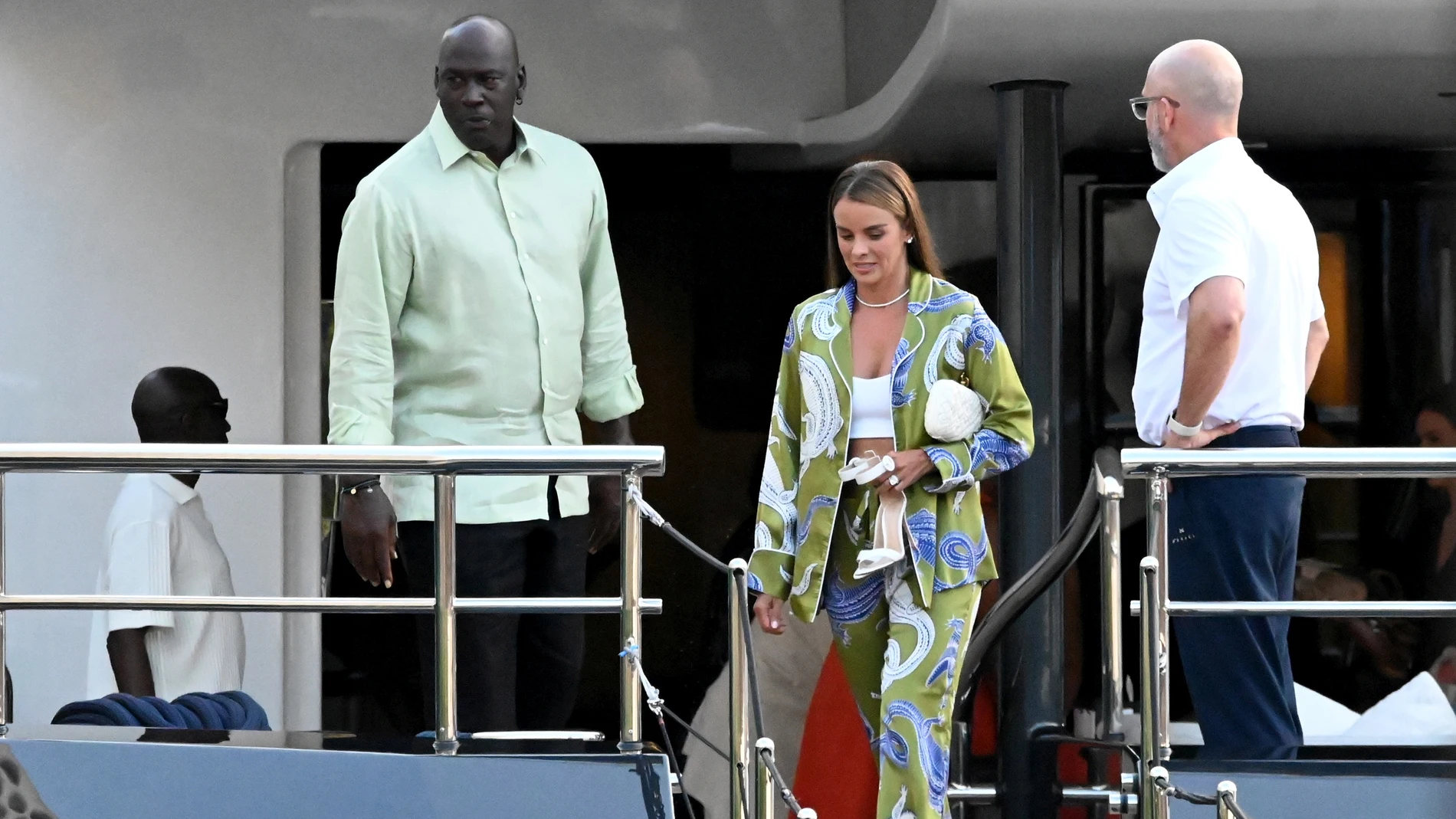 Michael Jordan y su mujer Ivette Prieto, en Barcelona.