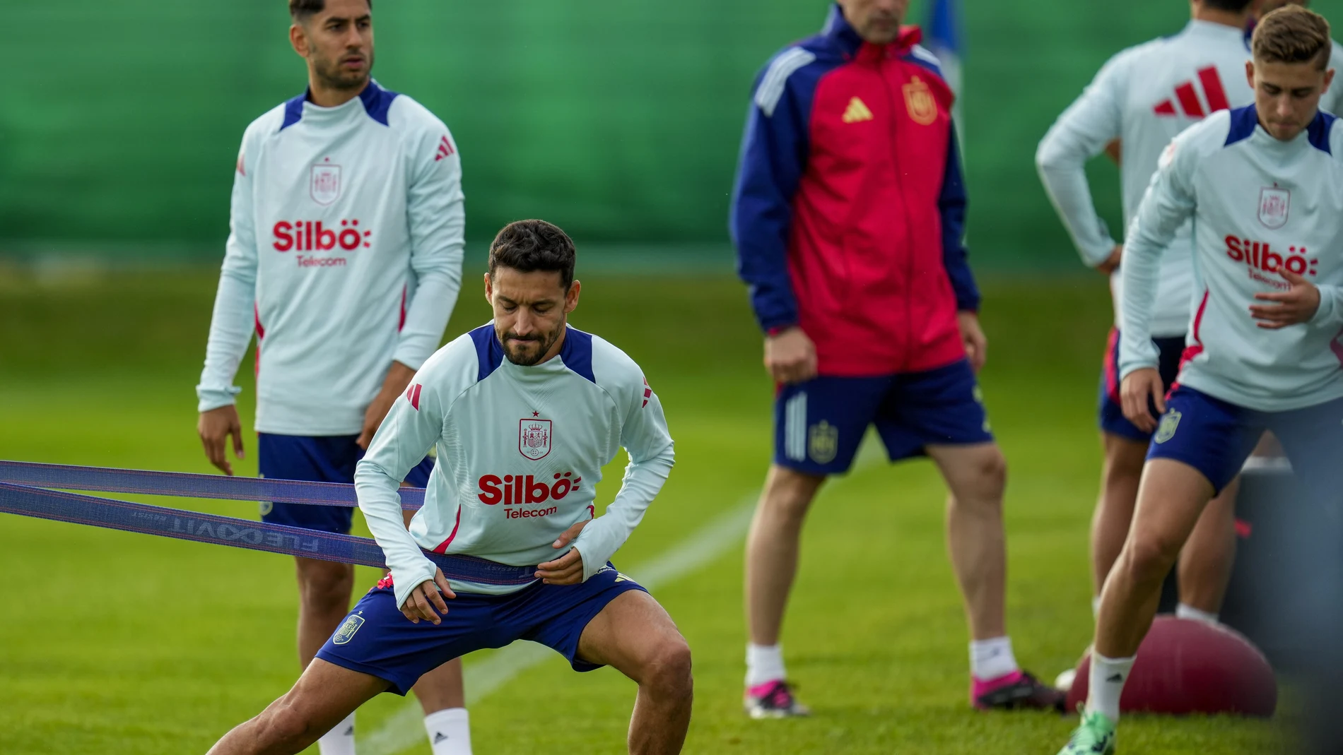 Jesús Navas se ejercita con la selección en Alemania