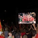 Pantalla gigante en Barcelona