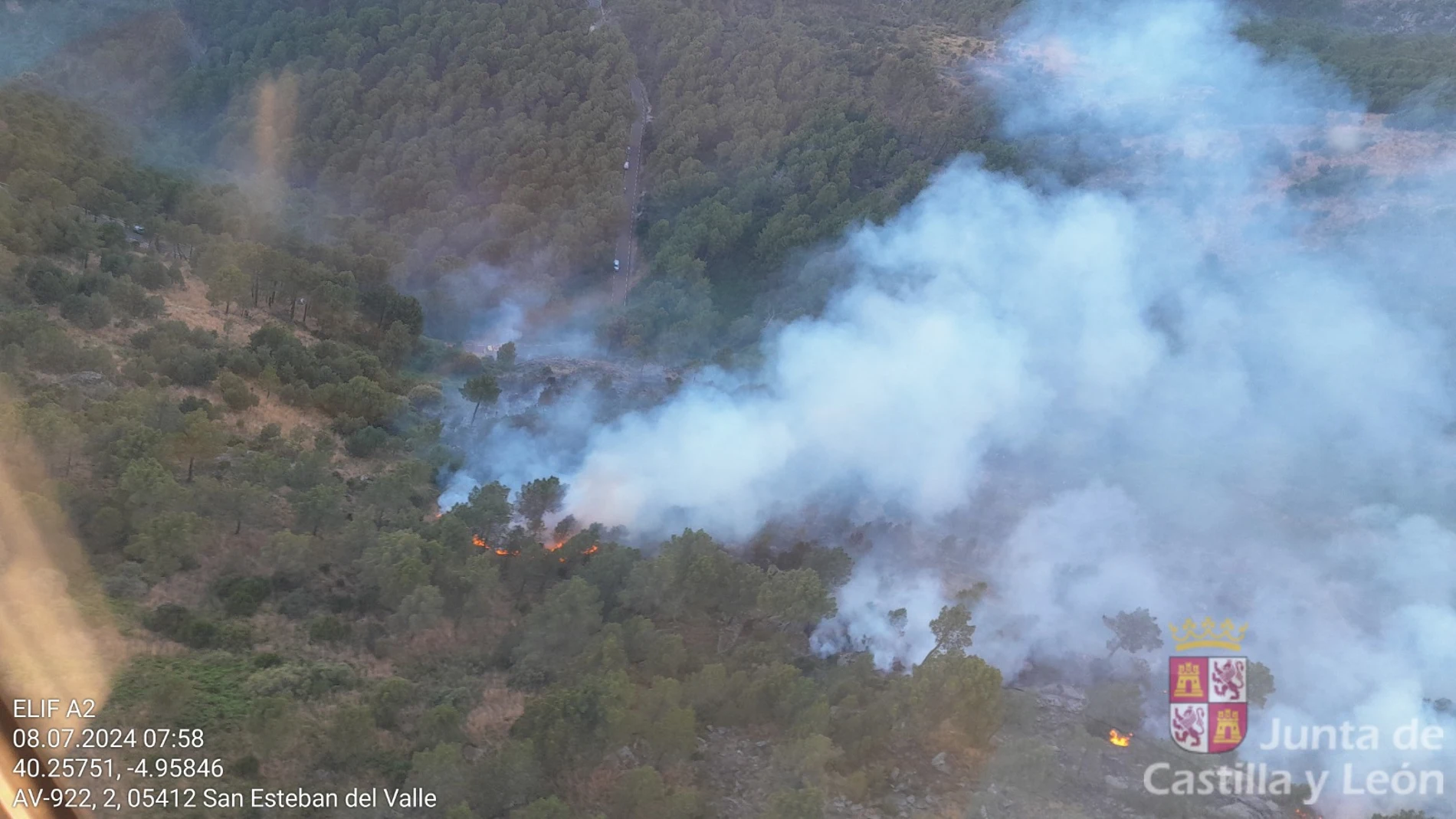 Incendio en San Esteban del Valle (Ávila)