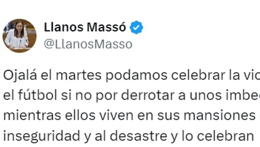 El tuit de Vox