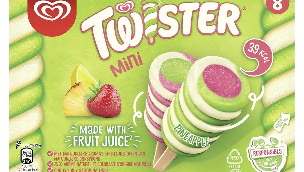 Helado Twister de Nestle