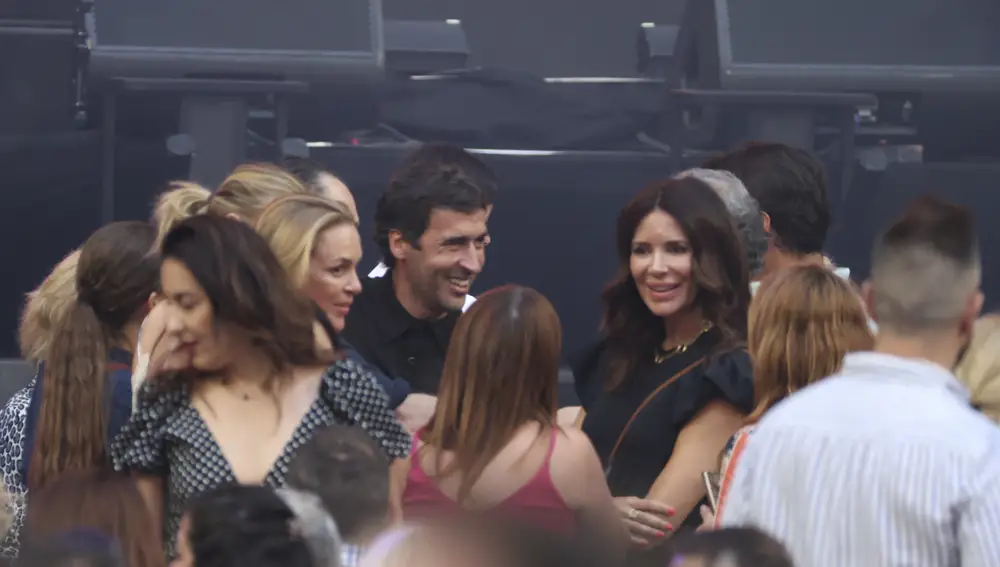 Raúl González y Mamen Sanz en el concierto de Luis Miguel en Madrid