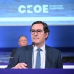 El presidente de la CEOE, Antonio Garamendi