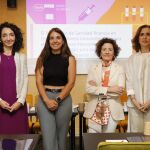.Las expertas durante la presentación de la primera y única inmunoterapia para el cáncer en una inyección