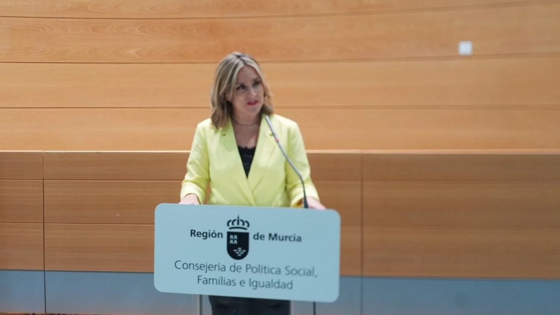 La consejera de Política Social, Familia e Igualdad, Conchita Ruiz Caballero, en una imagen de archivo