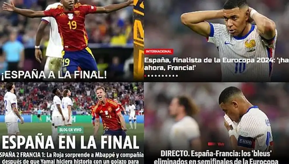 La prensa internacional sobre el España - Francia