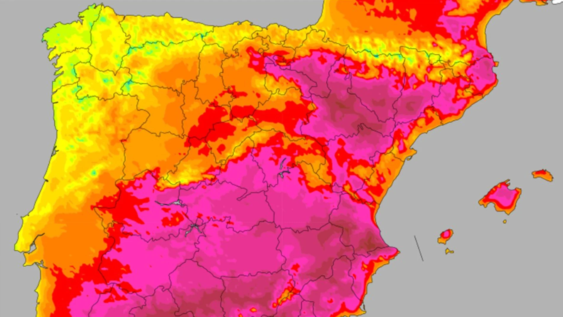 AEMET pone en alerta a 16 provincias por temperaturas de hasta 42 grados y avisa de cambios de cara al fin de semana
