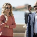Sonia Bergamasco y Luca Zingaretti, actores de "El comisario de Montalbano"