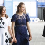 La Reina Letizia junto a Leonor en Girona.