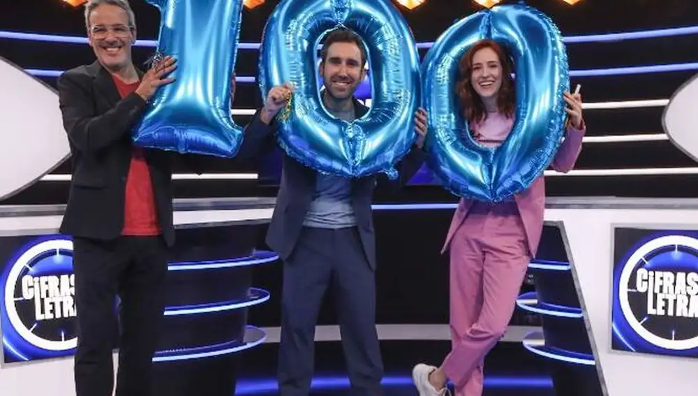 David Calle, Aitor Albizua y Elena Herráiz en 'Cifras y Letras'