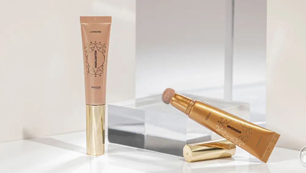 Iluminador y bronceador facial fluido