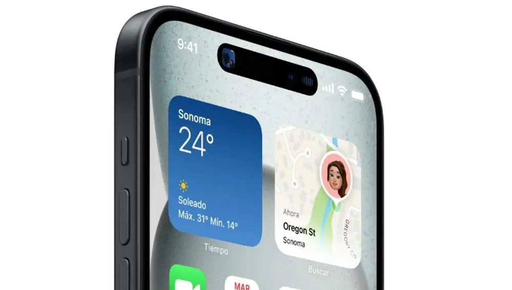 Interfaz de un iPhone