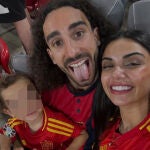 Marc Cucurella y Claudia Rodríguez.