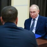Russian President Vladimir Putin meets with Zaporozhye Region Governor Yevgeny Balitsky