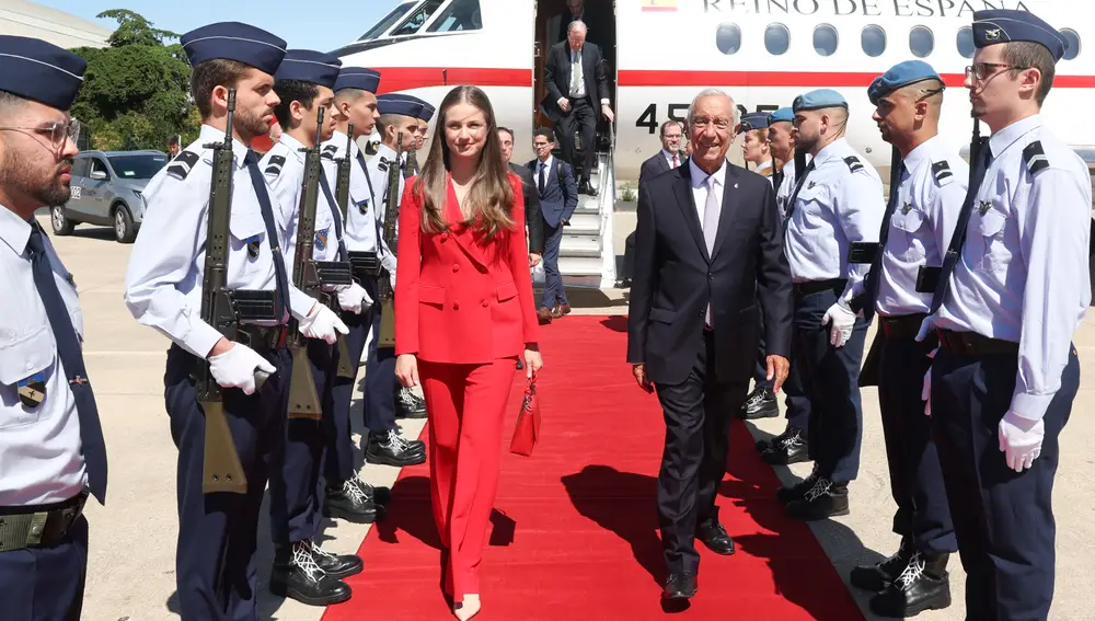 La princesa Leonor visita Portugal en su estreno en un viaje al extranjero