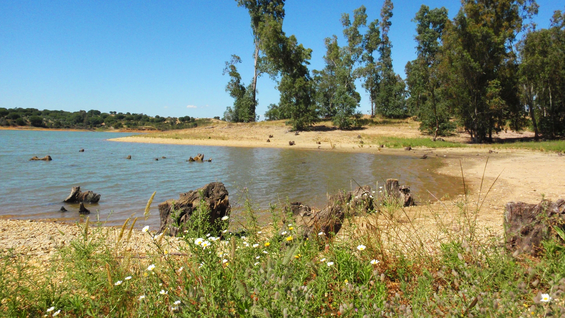 Pantano del Corumbel, en Huelva