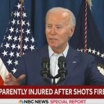 Biden, en un momento de su comparecencia