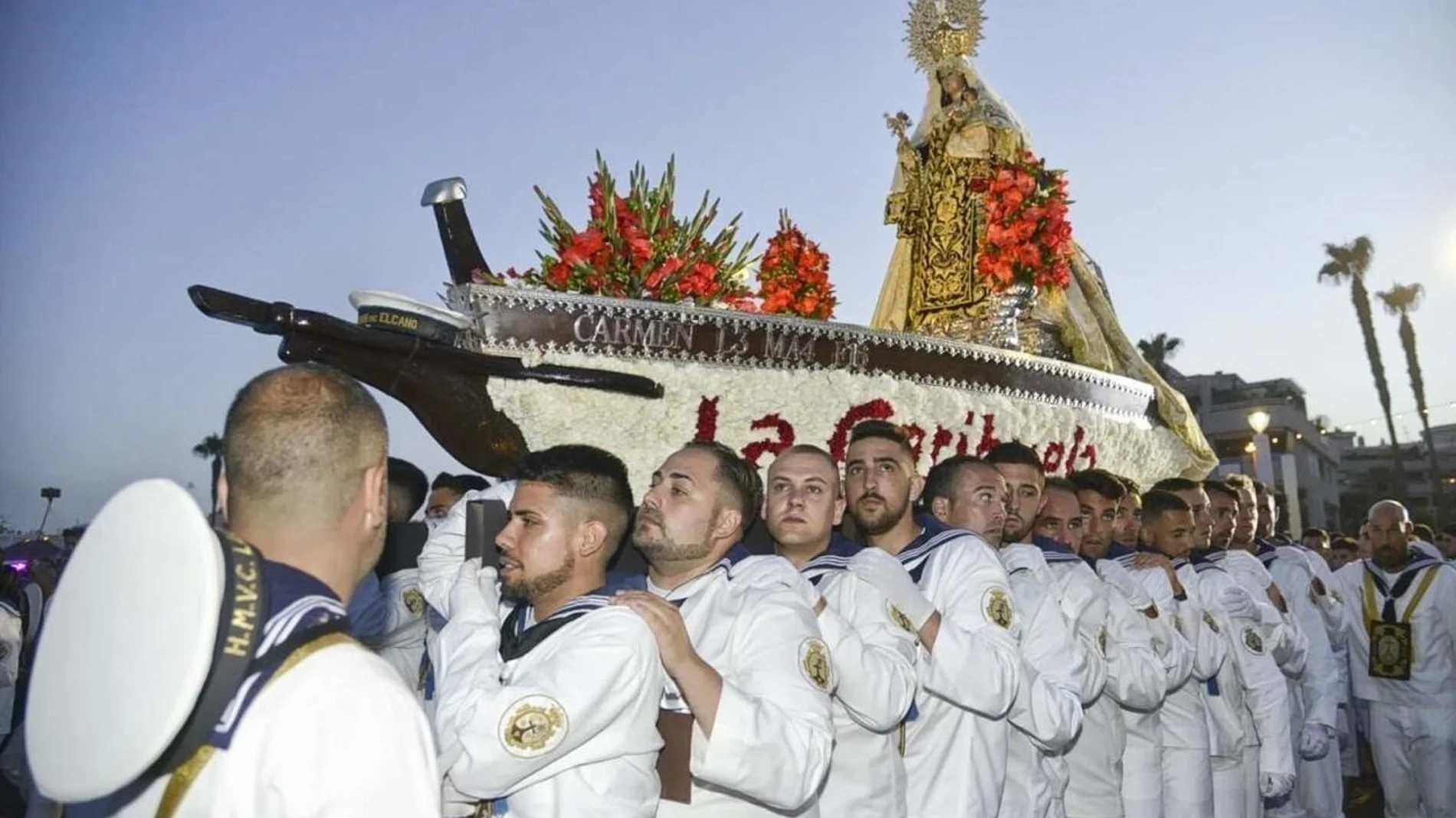 Virgen del Carmen de la Carihuela, que procesiona en Torremolinos (Málaga)
