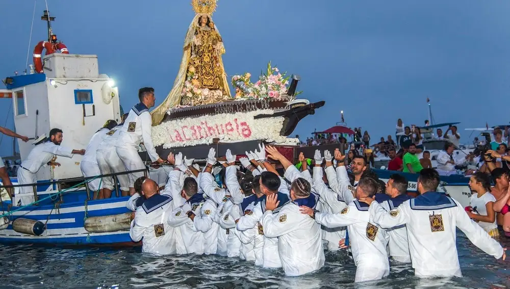 Virgen del Carmen de la Carihuela, que procesiona en Torremolinos (Málaga)
