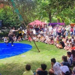 Actuación de circo en Valencia de Don Juan (León)