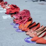 Una concentración contra la violencia de género en Valencia