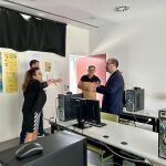 El alcalde de Ponferrada, Marco Morala, y el concejal de Medio Ambiente Carlos Fernández, visitan el Centro Integrado de Formación Profesional de Ponferrada