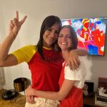 Begoña Villacís y Macarena Gómez celebran el triunfo de España en la Eurocopa 2024