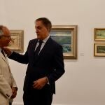 García Carbayo durante la inauguración de la exposición
