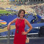Adela González durante la Eurocopa en Alemania