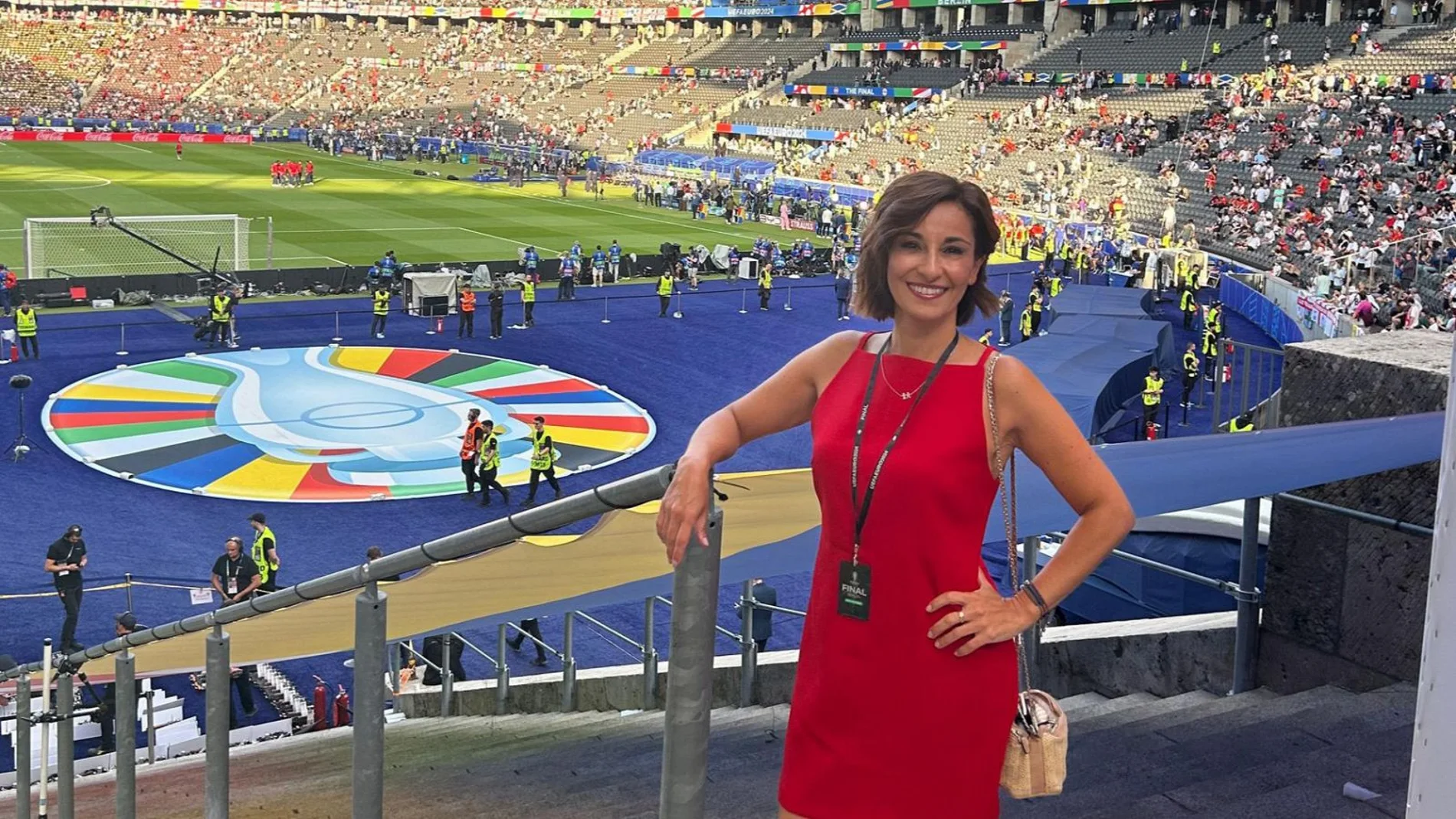 Adela González durante la Eurocopa en Alemania