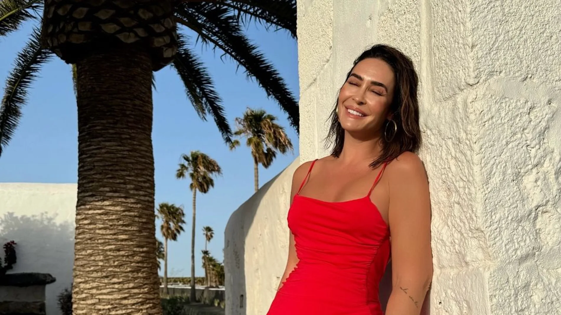 Vicky Martín Berrocal con vestido de Zara.