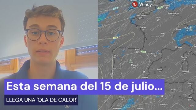 Jorge Rey, aficionado a la meteorología, en su última predicción.