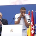 Presentación de Kylian Mbappé en el Santiago Bernabeu 1¡