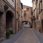 Calle en el municipio gerundense de Anglès
