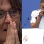 Fayza Lamari no pudo contener el llanto en la presentación de Mbappé