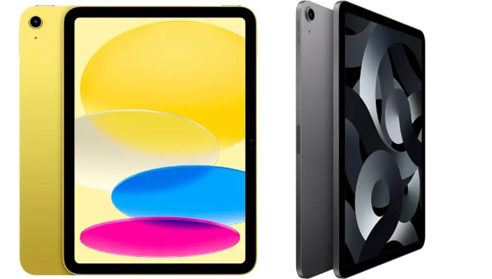 iPad de décima generación e iPad Air de 2022.