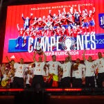 Celebración de la selección española en Madrid