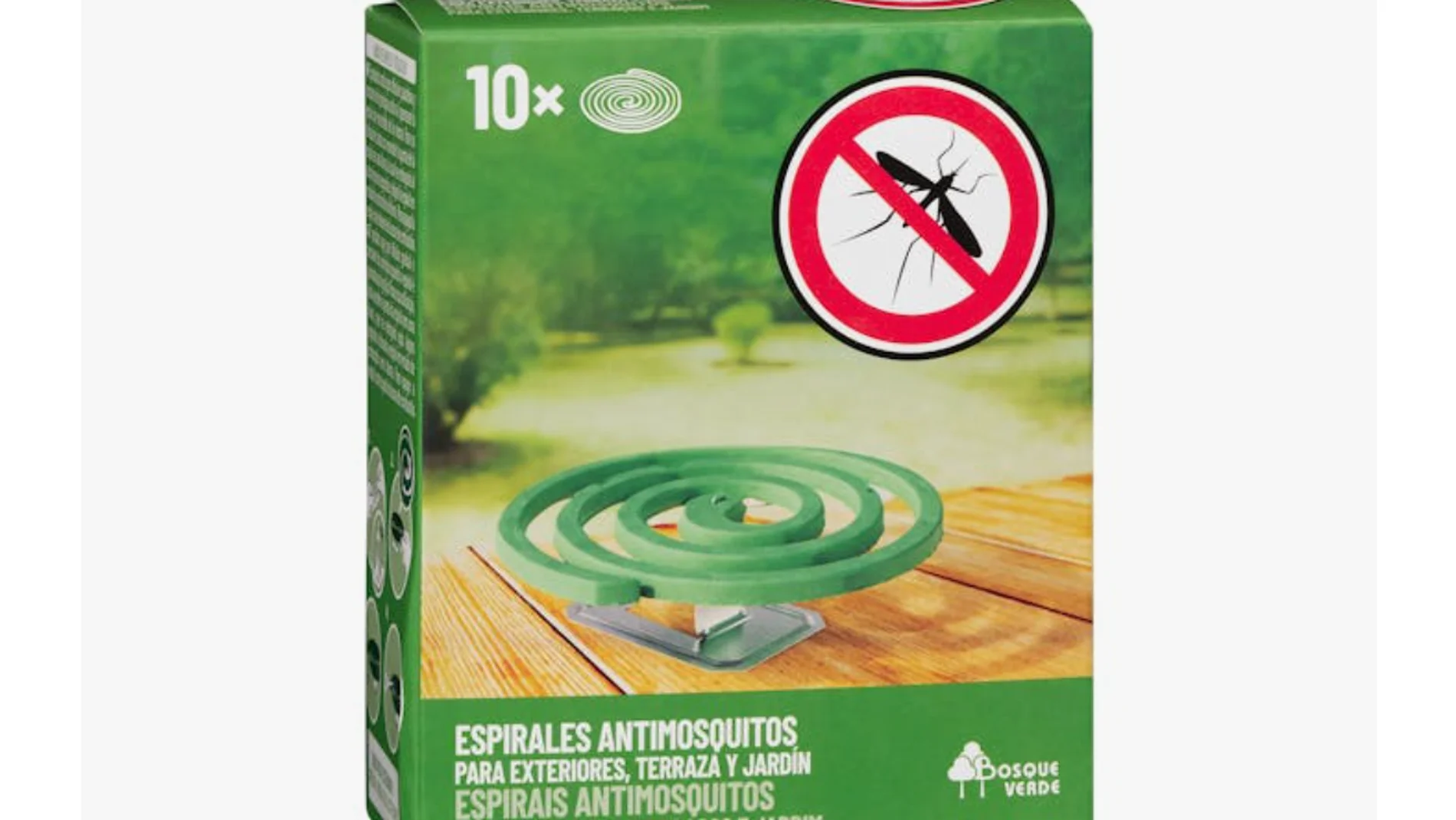 Espirales antimosquitos Bosque Verde para exteriores