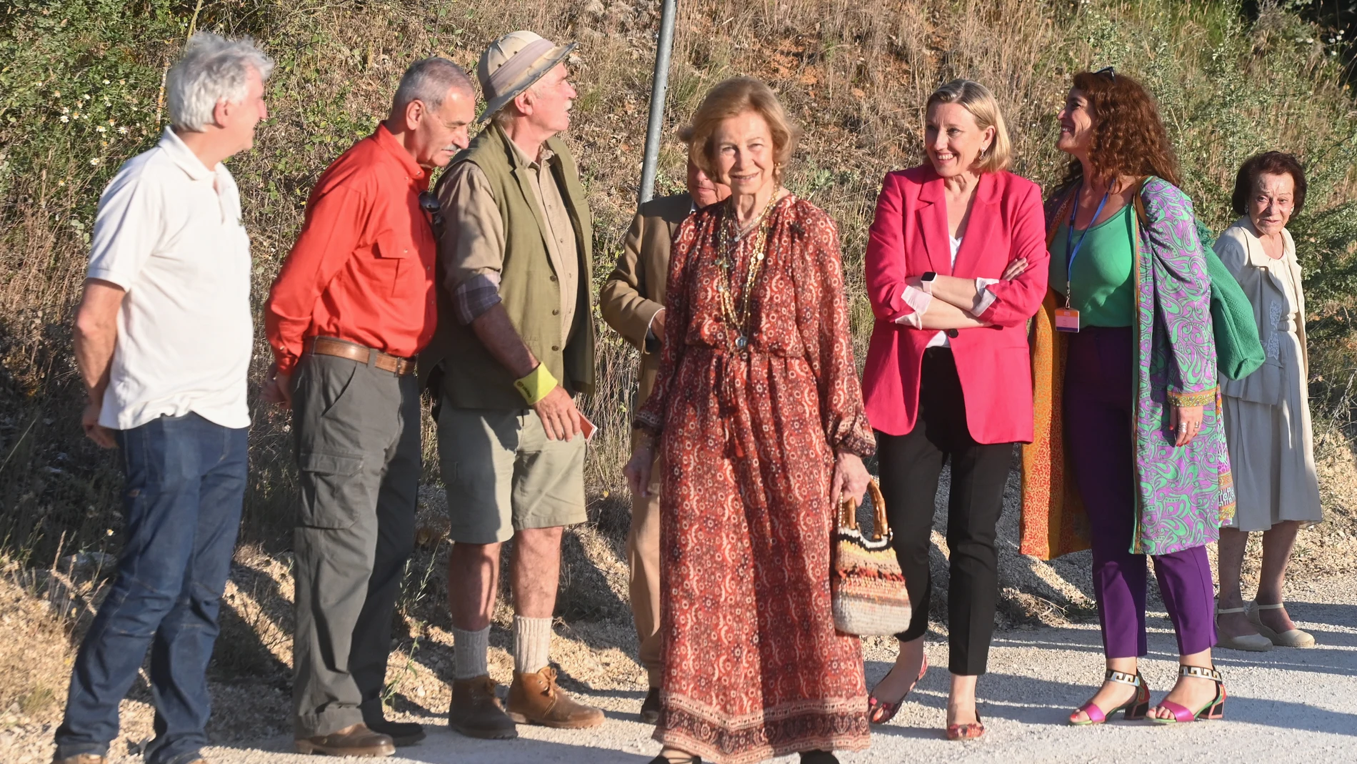 La Reina Sofía junto a Isabel Blanco en el concierto de Atapuerca