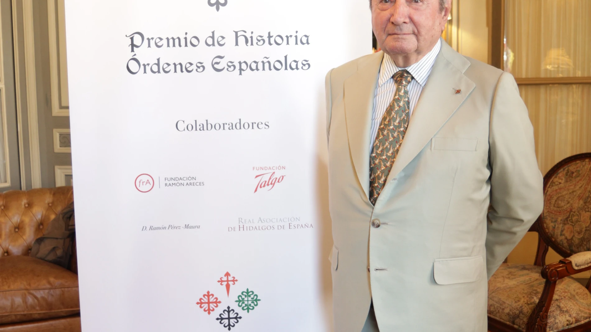 El marqués de Laserna fue uno de los fundadores del Premio de Historia Órdenes Españolas