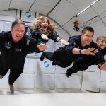 El equipo de astronautas durante la misión Inspiration4 de SpaceX