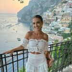 Paula Echevarría y su look ibicenco en Italia. 